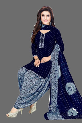 ANIRAV Crepe Printed Salwar Suit Material