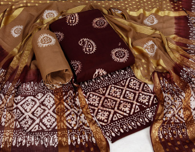 INTHIC Pure Cotton Printed Salwar Suit Material