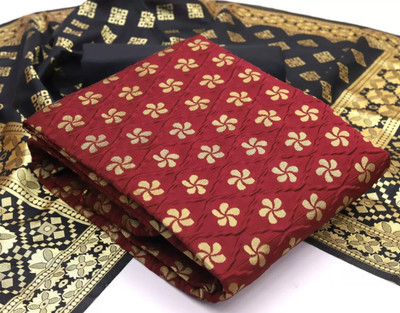 WEYLIN Jacquard Solid, Printed Salwar Suit Material