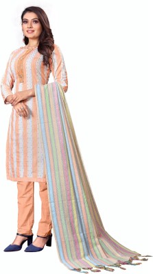 Aika Cotton Blend Embroidered Kurta Fabric