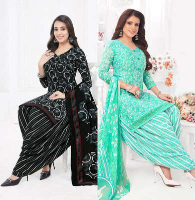 SEWDHAGA Crepe Self Design Salwar Suit Material