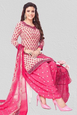 THIRA Crepe Floral Print Salwar Suit Material