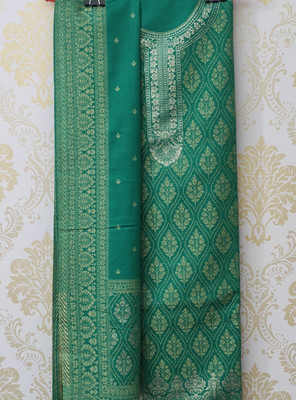 Lakhnavi chikankari Wool Self Design Salwar Suit Material