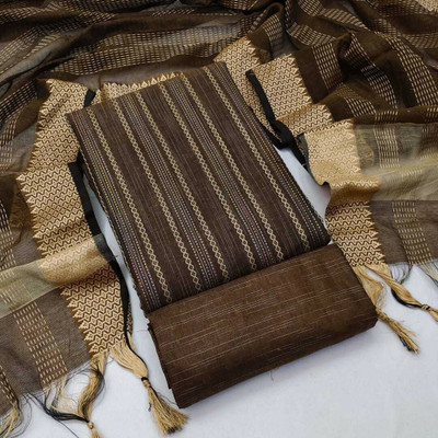 ALL IN ONE Cotton Silk Self Design Kurta & Churidar Material
