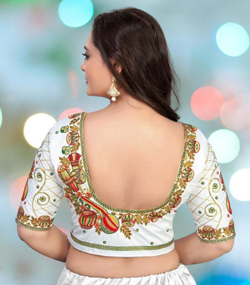KCF Satin Self Design Blouse Material