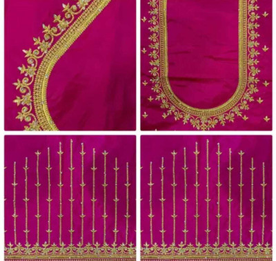 MAYRAAFASHION Cotton Silk Embroidered Blouse Material
