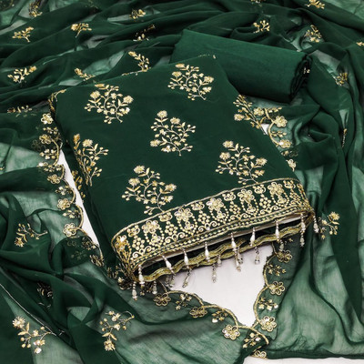 Nayanthara Trends Georgette Embroidered Salwar Suit Material