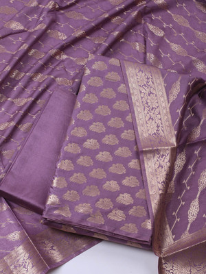 Meena Bazaar Chanderi Printed Salwar Suit Material