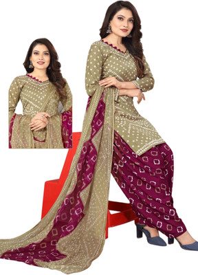 STYLEVEDA Crepe Printed Salwar Suit Material