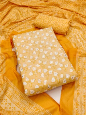 MAHAKAL TEXTILE Cotton Blend Printed Salwar Suit Material
