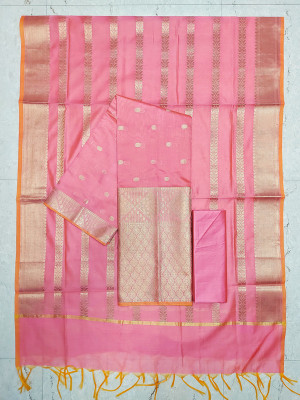 The SDF India Cotton Silk Self Design Salwar Suit Material