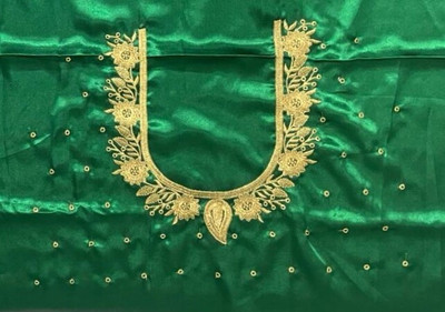 Soundarya Satin Embroidered Blouse Material