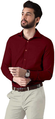 jay guru maharaj Cotton Blend Solid Shirt & Trouser Fabric