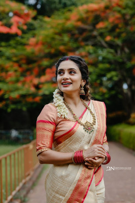 MJ TRENDZ Jacquard Self Design Blouse Material