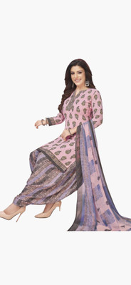 Nirvaan Crepe Solid, Floral Print, Printed, Geometric Print Salwar Suit Material