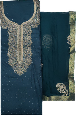Soul Essence Pure Cotton Embroidered Salwar Suit Material
