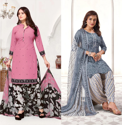 laxmi creation Crepe Printed Salwar Suit Material