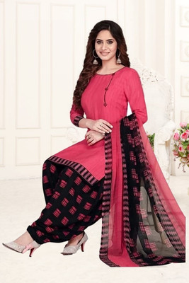 DUTT TEXTILE Crepe Printed Salwar Suit Material