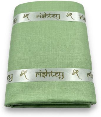 RSIHTEY Cotton Blend Solid Shirt Fabric