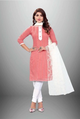 Aika Cotton Blend Striped Salwar Suit Material