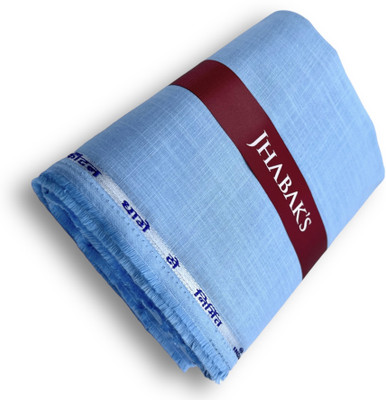 JHABAK'S Pure Cotton Self Design Shirt Fabric