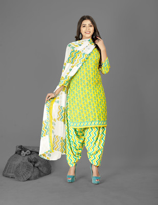 ANAND Crepe Chevron/Zig Zag Salwar Suit Material