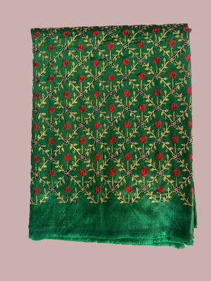 Shantuba textiles Silk Blend Embroidered Blouse Material