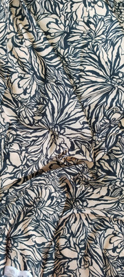 FusionFabrics Cotton Silk Floral Print Multi-purpose Fabric