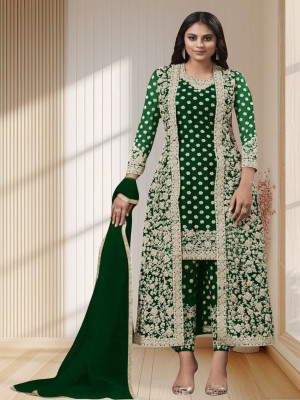 Dealbazaars Corporation Net/Lace Embroidered Salwar Suit Material