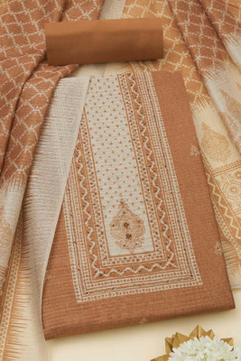 soch Tussar Silk Printed Salwar Suit Material
