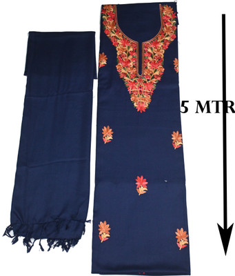 Vrinde Wool Embroidered Salwar Suit Material