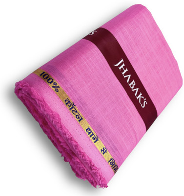 JHABAK'S Pure Cotton Self Design Shirt Fabric