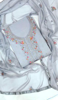 Z TO R FASHION Cotton Blend Solid Salwar Suit Material