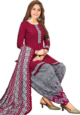 Nirvaan Crepe Solid, Floral Print, Printed, Geometric Print Salwar Suit Material