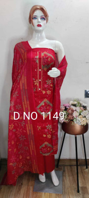 FANCYCHOICE Pure Cotton Printed Salwar Suit Material