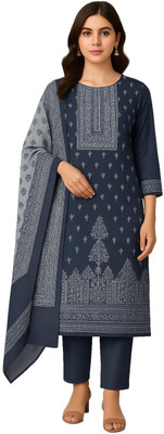 Rosaniya Wool Printed Salwar Suit Material