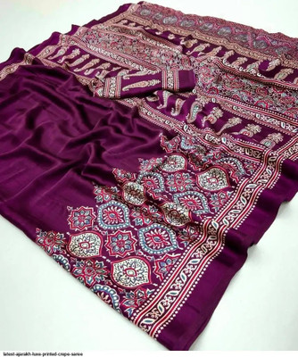 Kavya Creation Silk Blend Printed Blouse Material