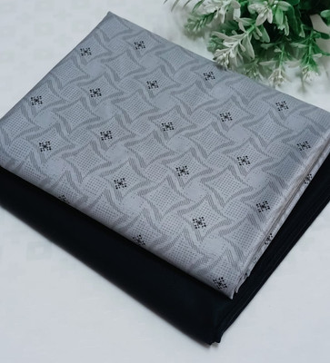 KHODIYAR FASHION Cotton Blend Printed Shirt & Trouser Fabric