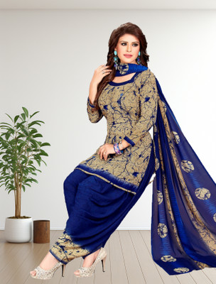 Wonder Weave Crepe Printed Salwar Suit Material