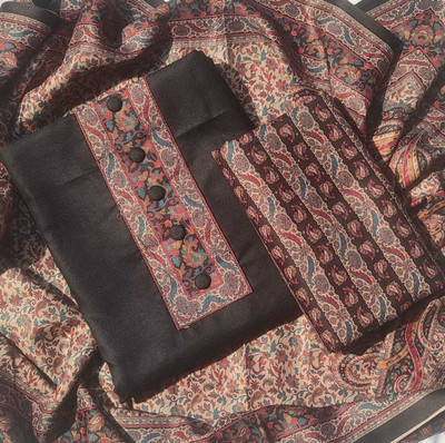 GC80 BY GAURI COLLECTION Wool Embroidered Salwar Suit Material