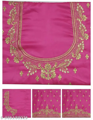 wizulo trendz Cotton Silk Embroidered Blouse Material