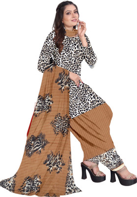 HouseOfCommon Crepe Floral Print Salwar Suit Material