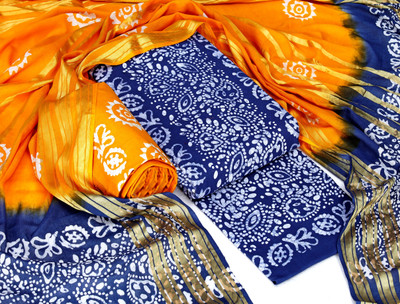 INTHIC Cotton Blend Printed Salwar Suit Material
