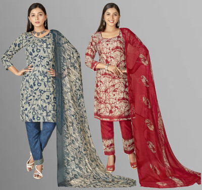 Kashvi Crepe Solid, Striped Salwar Suit Material