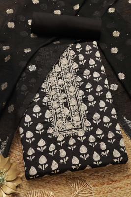 soch Cotton Blend Floral Print Salwar Suit Material