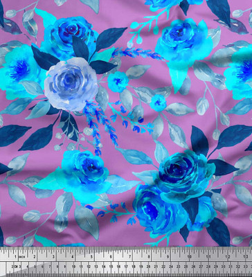 Soimoi Pure Cotton Floral Print Multi-purpose Fabric