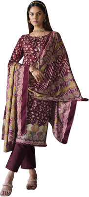 HouseOfCommon Wool Printed Salwar Suit Material