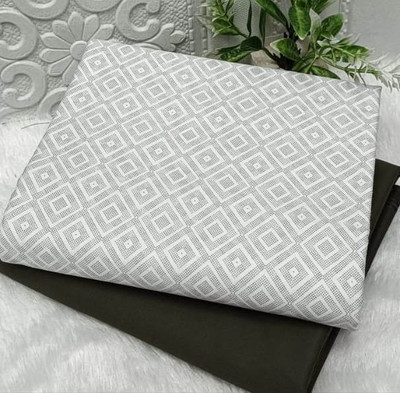 DHARMESH ENTERPRISE Cotton Blend Printed Shirt Fabric