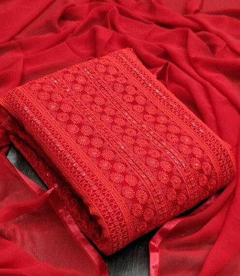 PandadiSaree Georgette Embroidered Salwar Suit Material