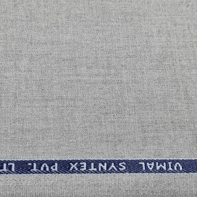 VIMAL SUITING Cotton Blend Solid Trouser Fabric